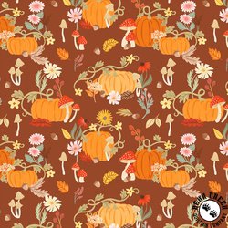 Windham Fabrics Harvest Gathering Pumpkin Patch Chai