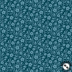 Andover Fabrics Cozy House Marie's Garden Midnight