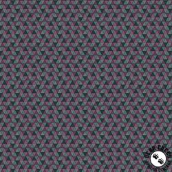 Benartex Into the Wild Triangles Plum/Turquoise Benartex Into the Wild Triangles Plum/Turquoise