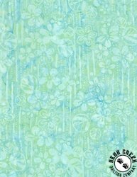 Wilmington Prints Polaris Batiks Raining Florals Teal