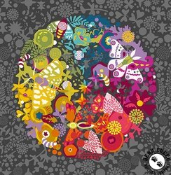 Andover Fabrics Color Wheel 108 Inch Wide Backing Fabric Art Theory Night