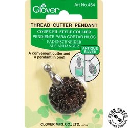 Clover Thread Cutter Pendant - ANTIQUE SILVER