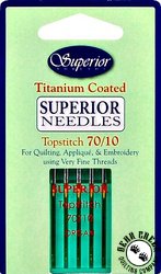 Superior Titanium-Coated Topstitch Needles #70/10