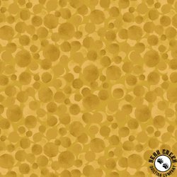 Lewis and Irene Fabrics Bumbleberries English Mustard