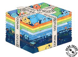 Space Monsters Fat Quarter Bundle by Maywood Studio Space Monsters Fat Quarter Bundle by Maywood Studio