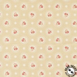 Moda Sunbonnet Flower Dots Almond