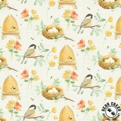 Windham Fabrics Afternoon in the Garden Stroll White Windham Fabrics Afternoon in the Garden Stroll White