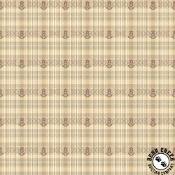Henry Glass Simply Charming Flower Plaid Yellow Tan Henry Glass Simply Charming Flower Plaid Yellow Tan