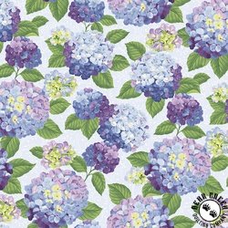 Riley Blake Designs Hydrangeas in the Garden Main Powder/Pearl Riley Blake Designs Hydrangeas in the Garden Main Powder/Pearl