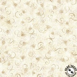QT Fabrics Sunflower Serenade Bee and Scroll Tonal QT Fabrics Sunflower Serenade Bee and Scroll Tonal