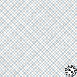 Benartex Woodland Wonderland Little Plaid Blue/Tan Benartex Woodland Wonderland Little Plaid Blue/Tan