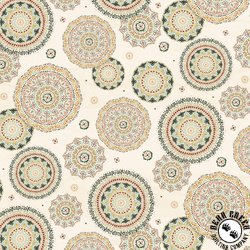 P&B Textiles Floral Chic Tossed Mandalas Multi