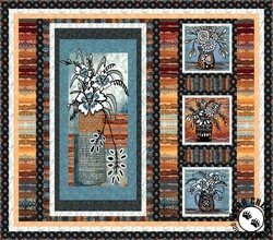P&B Textiles Still Life Blooms Whole Cloth Quilt Panel