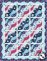 Fanciful Sea Life Ocean Currents Free Quilt Pattern