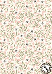 Lewis and Irene Fabrics Honey Sweet Bees Cream