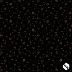 Andover Fabrics Bridgeport Tossed Sprigs Black