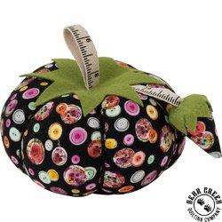 Dritz Tomato Pin Cushion with Emery Sharpener - EXTRA LARGE BLACK Dritz Tomato Pin Cushion with Emery Sharpener - EXTRA LARGE BLACK