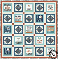 Pickleball Champ Free Quilt Pattern