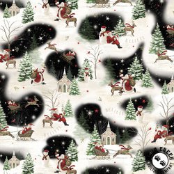 P&B Textiles Believe Santa's Scenic Multi