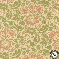 Moda Morris Muse Flowering Scroll Parchment Moda Morris Muse Flowering Scroll Parchment