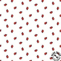 Henry Glass Enchanted Forest Tossed Ladybug White/Red Henry Glass Enchanted Forest Tossed Ladybug White/Red
