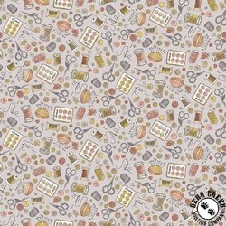 Andover Fabrics Atelier Notions Grey Andover Fabrics Atelier Notions Grey
