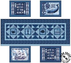 Indigo Coastal Free Table Set Pattern