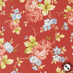 Moda Rosie 108 Inch Wide Backing Fabric Country Rose Strawberry