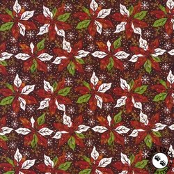 In The Beginning Winter Solstice II Poinsettia Dark Red