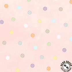 Maywood Studio Little Chicks Flannel Multi Dots Pink