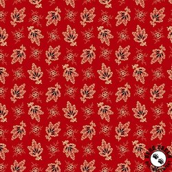 Andover Fabrics Carolina Falling Fleur Red