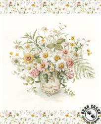 Riley Blake Designs Love Me More Flower Bouquet Panel Riley Blake Designs Love Me More Flower Bouquet Panel