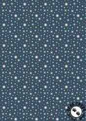 Lewis and Irene Fabrics A Winter's Moon Twinkling Stars Midnight Blue with Pearl Lewis and Irene Fabrics A Winter's Moon Twinkling Stars Midnight Blue with Pearl
