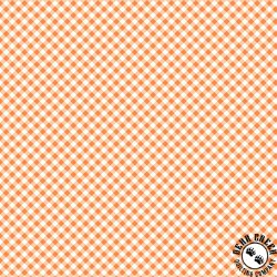 Clothworks The Secret Life of Squirrels III Diagonal Plaid Orange