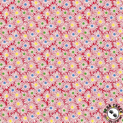 Windham Fabrics Garden Party Pop Daisy Red