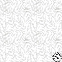 Blank Quilting Petals and Pewter Tiny Branches White