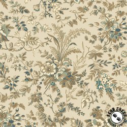 Marcus Fabrics Gentry's Mill 108 Inch Wide Backing Fabric Flowery Branches Blue