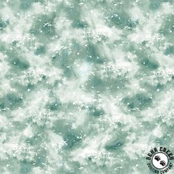 P&B Textiles Misty Vistas Tonal Foliage Teal