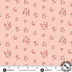 Andover Fabrics Lighthouse Sand Verbena Cherry Ice Cream