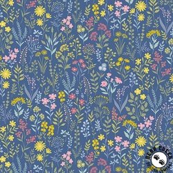 Andover Fabrics Petite Fleur Meadow Blue Andover Fabrics Petite Fleur Meadow Blue