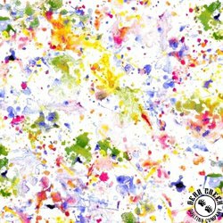 Windham Fabrics Splotch Dropcloth 108 Inch Wide Backing Fabric White