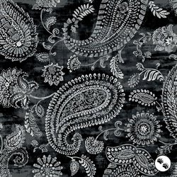 P&B Textiles Bohemia 108 Inch Wide Backing Fabric Black/White