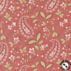 Moda Muse Paisley Vine Scarlet Moda Muse Paisley Vine Scarlet