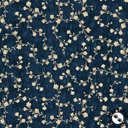 P&B Textiles Vineyard 108 Inch Wide Backing Fabric Vine Scroll Navy/Ecru P&B Textiles Vineyard 108 Inch Wide Backing Fabric Vine Scroll Navy/Ecru
