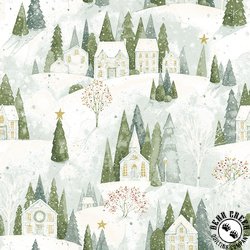 Riley Blake Designs Magical Winterland Home Sweet Home Snow