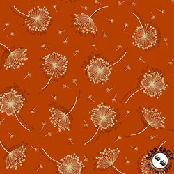 Andover Fabrics Luxe Seed Heads Rust