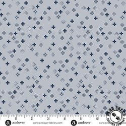 Andover Fabrics Conway Cottage Plus Point Pale Blue