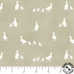 Figo Fabrics Tiny Waddles Ducklings Green Figo Fabrics Tiny Waddles Ducklings Green