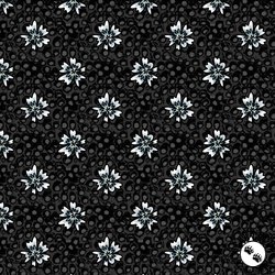 P&B Textiles Still Life Set Flowers Black