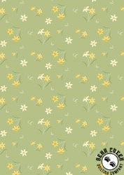 Lewis and Irene Fabrics Joys of Spring Daffodil Delight Spring Green Lewis and Irene Fabrics Joys of Spring Daffodil Delight Spring Green